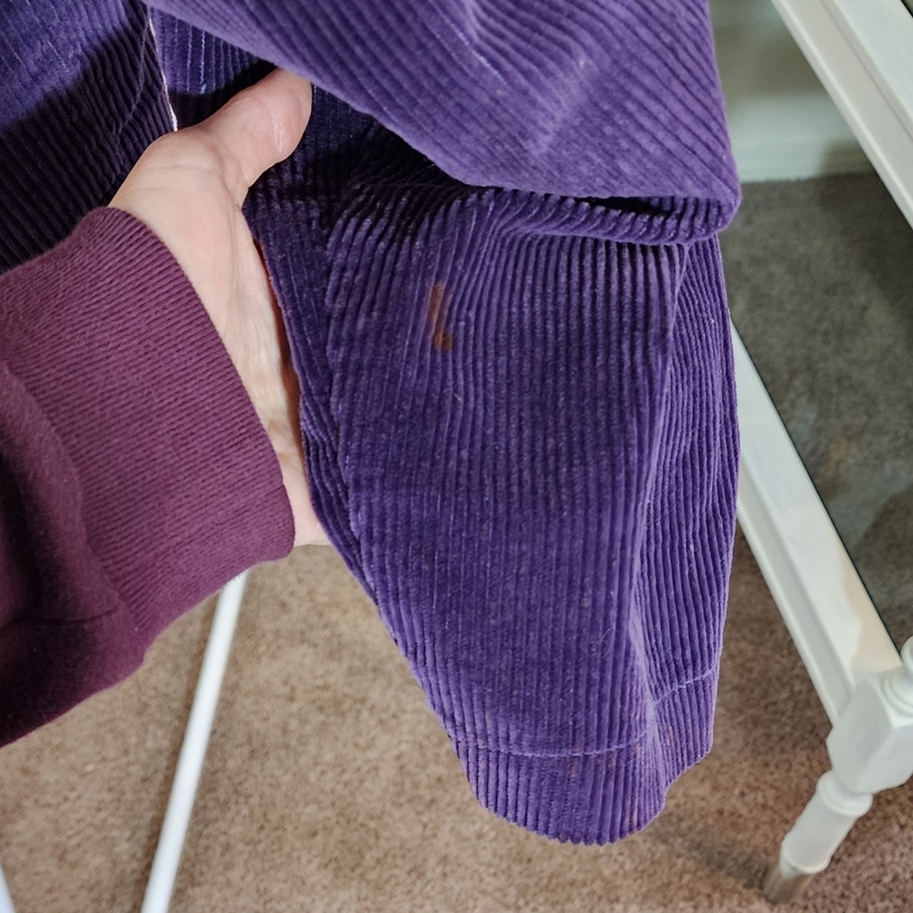 Cut Loose Purple Corduroy Cropped Jacket - Picture 3 of 6
